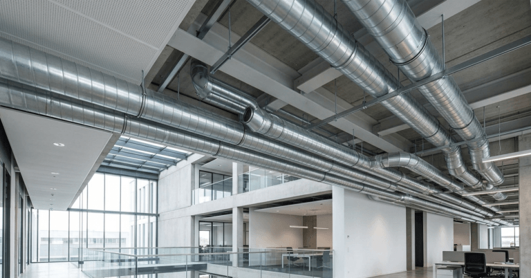 Ducting AC yang terpasang