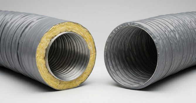 Flexible Duct Insulated dan Non-insulated