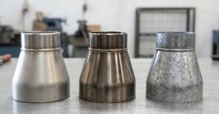 Material Reducer Duct SS 304, 316, Galvanized