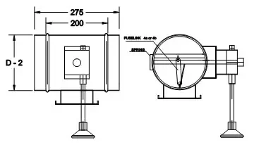 ASTEM Round Volume Damper Gear Drawing