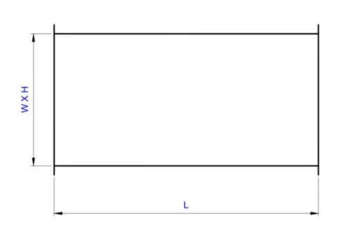 Straight Ducting Drawing